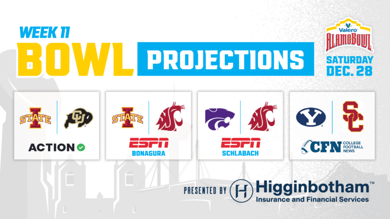 Valero Alamo Bowl Week 11 Projections